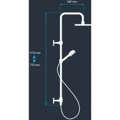 EUROSANIT Colonne De Douche Mitigeur Thermostatique / PALOMA Chromée -EUROSANIT Soldes 2022 15233074 5