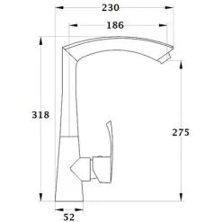 Mitigeur D'évier Haut NATAM By Eurosanit Chromé -EUROSANIT Soldes 2022 20346875 4