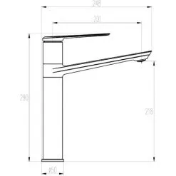 Mitigeur D’évier Haut TICHA By Eurosanit -EUROSANIT Soldes 2022 23775329 5