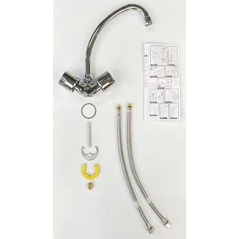 EUROSANIT Mélangeur D'évier NF Ania Chromé 2 EUROSANIT Mélangeur D'évier NF Ania Chromé – Image 2