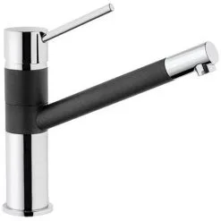 EUROSANIT Mitigeur D'évier Leridane Chromé/noir