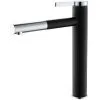 EUROSANIT Mitigeur D'évier Haut Emergence Chromé/noir