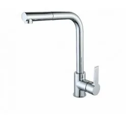 EUROSANIT Mitigeur D'évier Haut à Douchette Gange Chromé