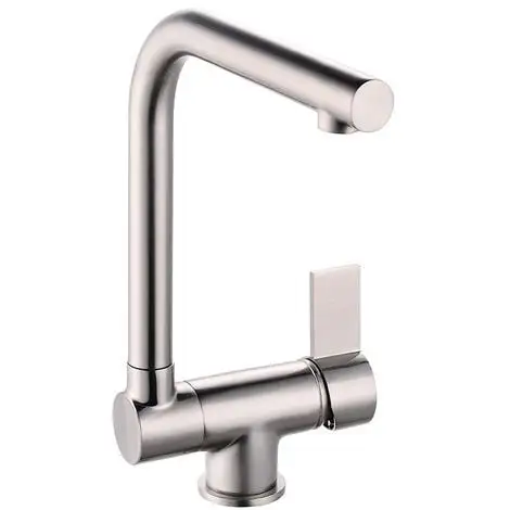 EUROSANIT Mitigeur D'évier à Bec Basculant Esperanza Inox Brossé 1 EUROSANIT Mitigeur D'évier à Bec Basculant Esperanza Inox Brossé