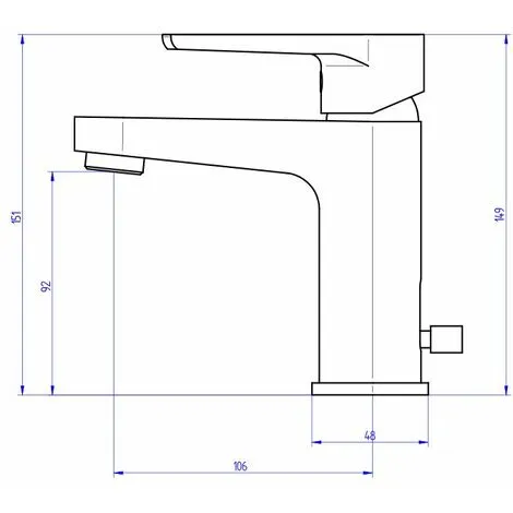 EUROSANIT Mitigeur De Lavabo Medson Chromé 3 EUROSANIT Mitigeur De Lavabo Medson Chromé – Image 3