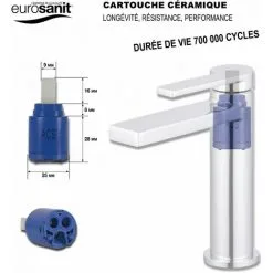 EUROSANIT Mitigeur De Lavabo Obera Chromé -EUROSANIT Soldes 2022 4681462 3