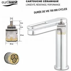 EUROSANIT Mitigeur De Lavabo Plata Chromé -EUROSANIT Soldes 2022 4681466 3