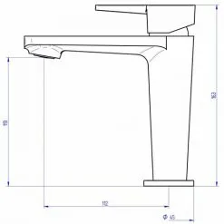 EUROSANIT Mitigeur De Lavabo Tarim Chromé 5 EUROSANIT Mitigeur De Lavabo Tarim Chromé -EUROSANIT Soldes 2022 4681467 3