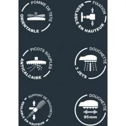 Colonne De Douche Mitigeur Mécanique / Kara By Eurosanit 7 Colonne De Douche Mitigeur Mécanique / Kara By Eurosanit -EUROSANIT Soldes 2022 4681508 3