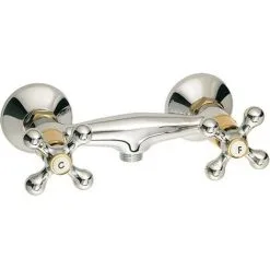 EUROSANIT Mélangeur De Douche Queen Chromé/or